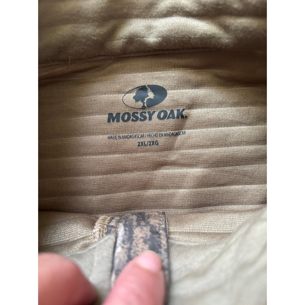 NWT Mossy Oak Camo 1/4 Zip Pullover Sweatshirt Men's 2x - Picture 4 of 6